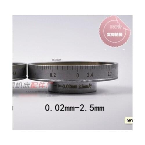 1pcs (0.02-2.5mm ) Out diameter:82.3mm inner hole:33.3mm Turret milling machine accessories universal scale ring parts