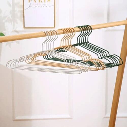 10pcs/lot Space Aluminum Alloy Clothes Hangers Adult Metal Hanger Non-slip Laundry Drying Rack Dry and Wet
