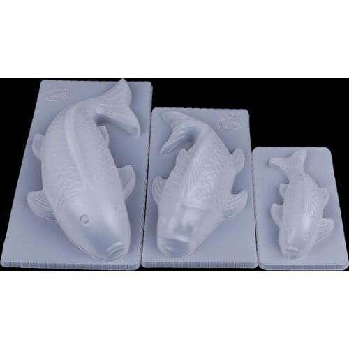 3D Koi Fish Carp Mold Plastic Jelly Handmade Sugarcraft Mold Mousse Cake Pudding Chocolate Mould Baking Tool