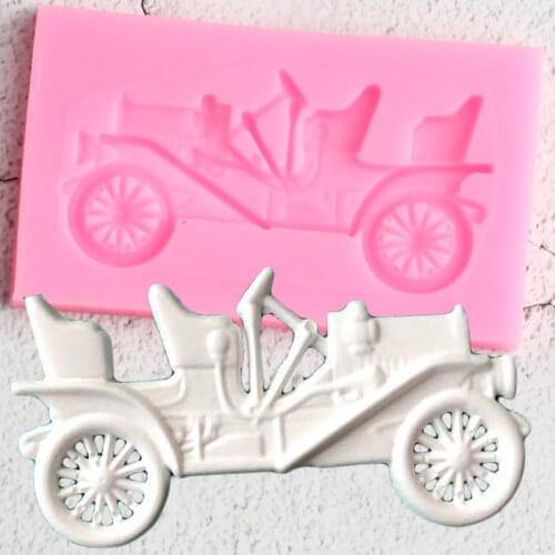 3D Car Silicone Mold Fondant Molds DIY Baby Birthday Party Cake Decorating Tools Cupcake Baking Candy Chocolate Gumpaste Mould