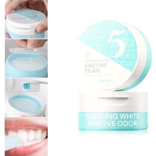 50g Teeth Powder Whitening Cleaning Clean Stains Bright Tooth Powder Home Use Fresh Breath Remove Odontolith Oral Care Tool