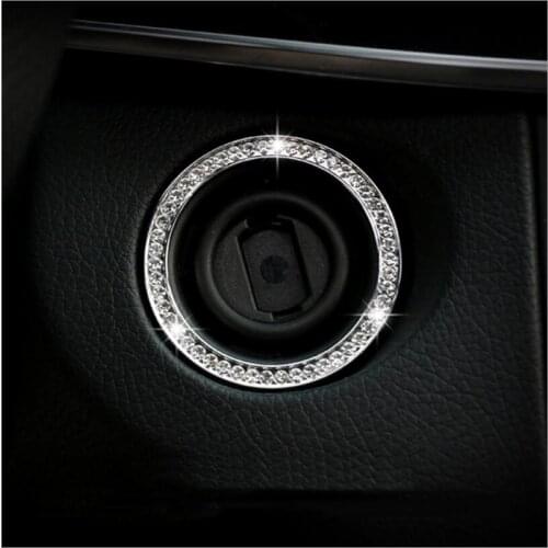 Car styling Ignition Switch cover trim key Ring Hole Circle Stickers for Mercedes Benz A C E Class GLK GLA CLA GLC W205 W212