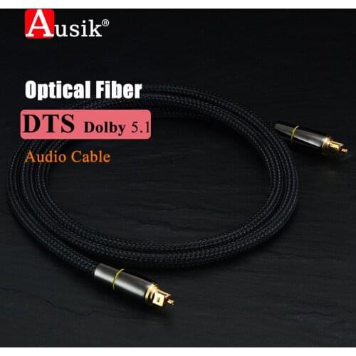B001 1PCS HIFI 5.1 Digital SPDIF Fiber Toslink Optical Audio Cable 1m 2m 8m 10m For TV Box PS4 Speaker Wire Soundbar Amplifier