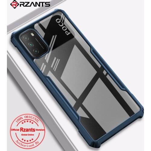 For Xiaomi POCO M3 Case Acrylic PC+TPU Shockproof Airbags Armor Back Cover Case For POCO M3 чехол Rzants
