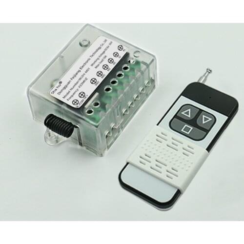 DC9V12V24V36V motor forward and reverse remote control switch stroke controller