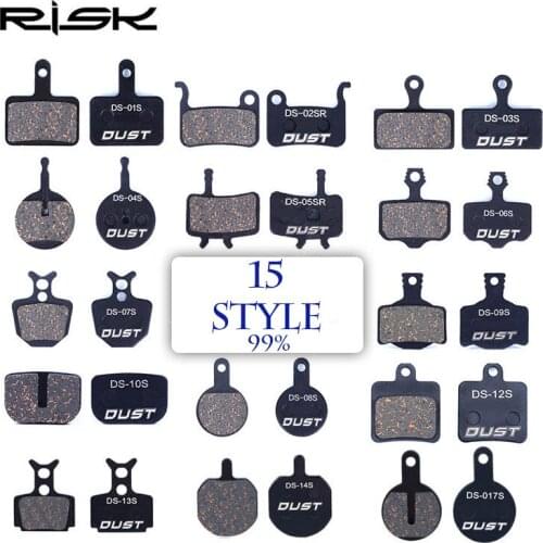 Riks Bicycle Disc Brake Pads MTB Road Bike Semi-Metallic Disc Brake Pads for Shimano Deore XT SLX Saint Hone Sram Avid BB5/7 MX2