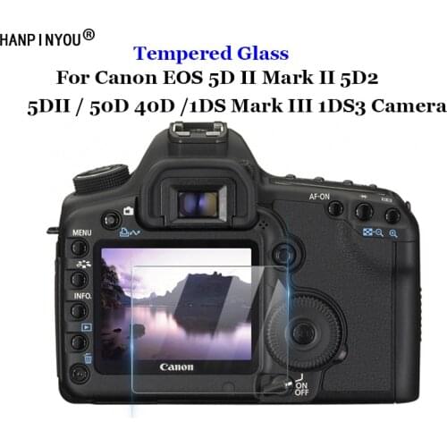 For Canon EOS 5D II Mark2 Markii 5D2 5DII 50D 40D 1DS Mark III 1DS3 Tempered Glass 9H 2.5D Camera LCD Screen Protector Film