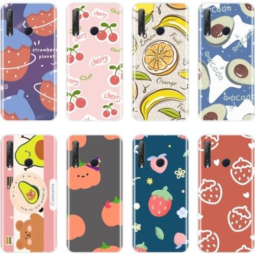 For Huawei Honor 8S 8A Pro V20 Phone Case Silicone Cute Avocado Pink Banana Back Cover For Huawei Honor 10i 20i 20 Lite Pro Case