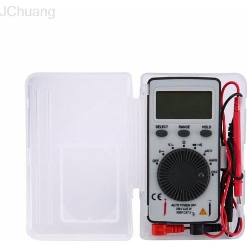 DT9210 1999 Counts Pocket Digital Multimeter AC/ Voltage Ammeter Tester Resistor Diode Continuity Test Data Hold Auto Range