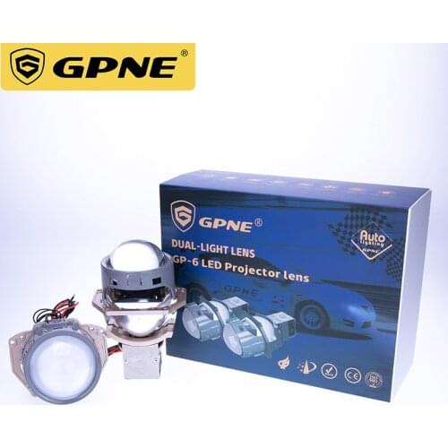 GPNE 3.0 Inch 55W 6000K Headlight Bi LED Projector Lens High Low Beam Bright Light Bulb