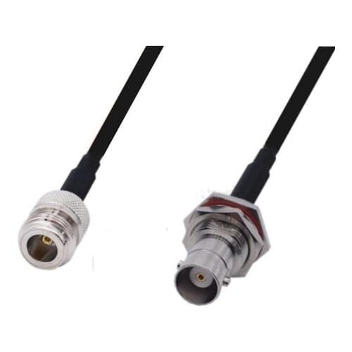 RG58 Cable N Female to BNC Female Bulkhead Connector WiFi Antenna Extension Pigtail jumper cable