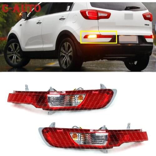 Car Left Right Rear Bumper Light Rear Fog Light Tail Fog Lamp Taillights For Kia Sportage 2011 2012 2013 2014 car-styling