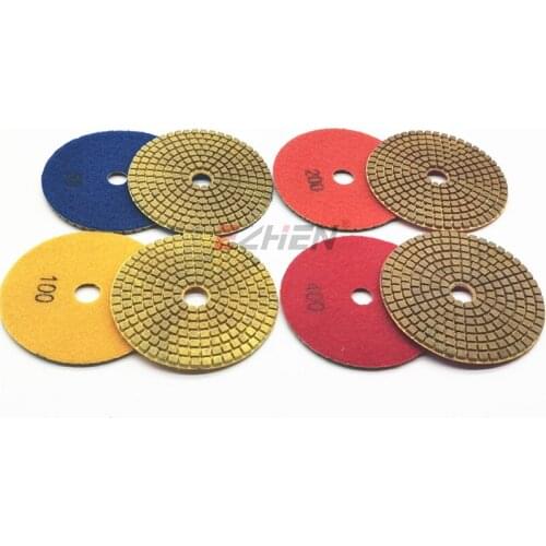 Copper Bond Diamond Polishing Pad/ 4 Inch 3mm Thickness Wet Use Hybrid Resin Polishing Pad For Concrete and Granite hard stone