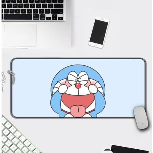 Fashion Doraemon Customized Gaming Mouse Pads Computer Laptop Mouse Mat Anti-slip Natural Rubber Locking Edge Gaming Mouse Mat