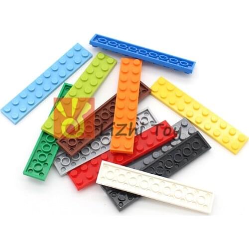 Moc tiles Plate 2*10 3832 Short piece DIY enlighten block bricks Compatible With Assembles Particles 80pcs