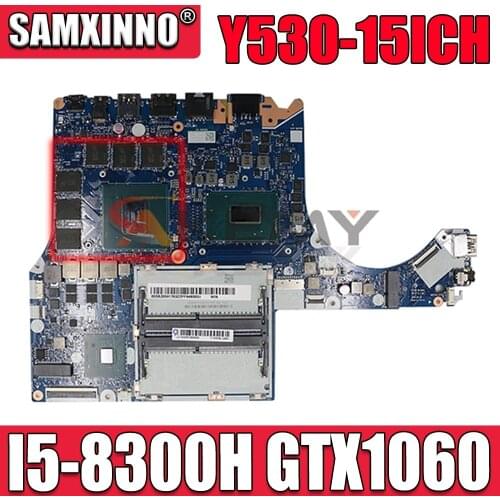 NM-B961 for Lenovo Legion Y530-15ICH Laptop Motherboard 81LB CPU :I5-8300H GPU:GTX1060-6GB FRU:5B20S91769 100% Test ok