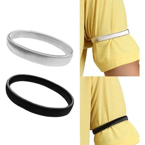 Arm Warmers Sport Anti-slip Metal Stretch Armband Shirt Sleeve Holders Arm Bands Elasticated Armband Men Arm Accessories