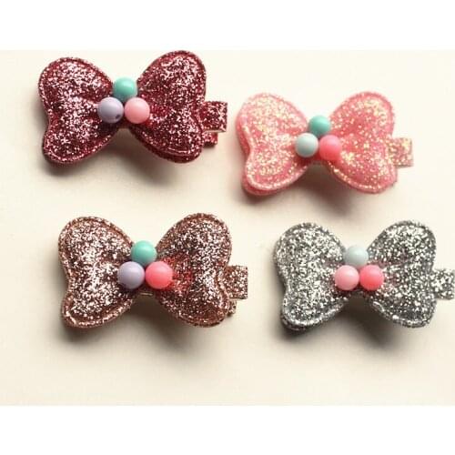 New Small Bows Hair Clips Children Accessory Design Kids Headwear Fashion New Style Baby Hair Clip Kids Hairpin Jelly Ball Bow