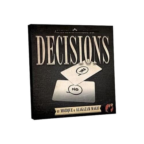 New Arrivals Mentalism Magic Trick,Decisions (Gimmick+DVD) By Mozique,Illusions,Card Magic,Close Up,Comdy,Props,Prophecy