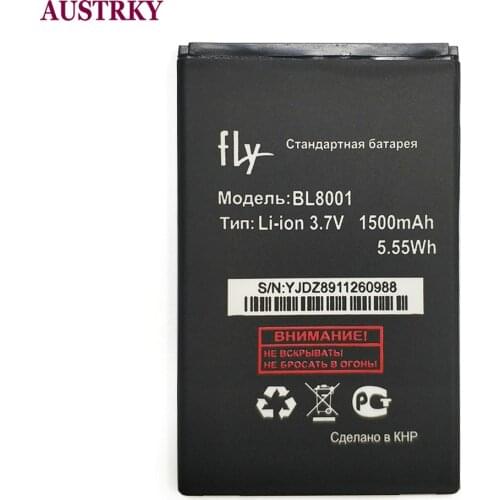 New BL8001 Battery For FLY IQ4490 IQ436I BL 8001 Phone 1500mAh Baterij Batterie Batteries + Tracking Code