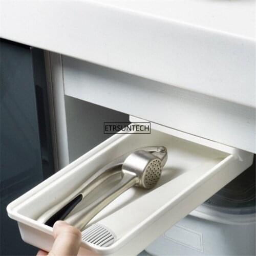 20pcs Pencil Tray Self Stick Under Desk Holder Pen Storage Drawer Organizer Kit Table Storage Box Under Desk Drawer Holder Case