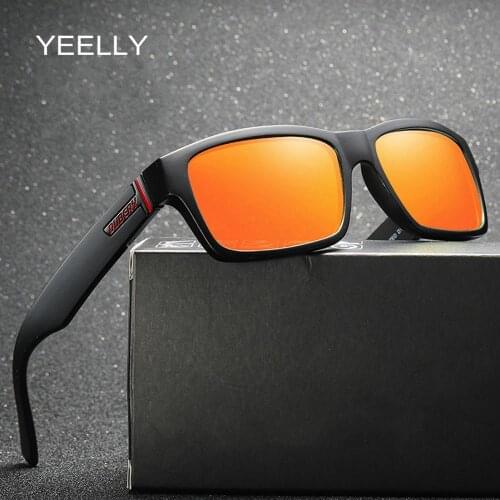 DUBERY Polarized Sunglasses Brand Designer Glasses Vintage Rectangle Driving Anti-glare Eyeglass D189 Men Polycarbonate Fashion