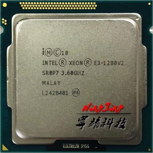 Intel Xeon E3-1280 v2 E3 1280v2 E3 1280 v2 3.6 GHz Quad-Core Eight-Thread CPU Processor 69W LGA 1155