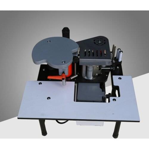 SC-40 Small Manual Edge Banding Machine Double Side Gluing Portable Edge Bander Woodworking Edge Banding Machine 110V/220V 1200W