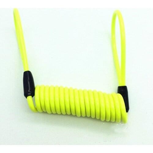 120cm Green Security Anti Thief Motorbike Motorcycle Wheel Disc Brake Alarm Lock & Bag And Reminder Spring Cable