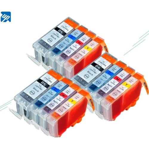 12pk compatible ink cartridges for CANON PIXMA IP3000,ip3300,ip4000,S400,S500 printer BCI-3 CLI-6 BCI-3eBK