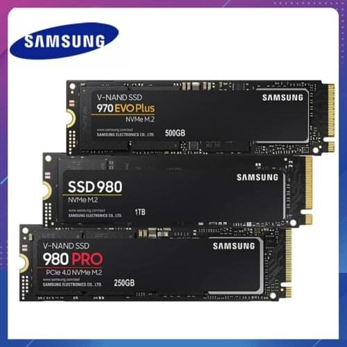SSD M2 SAMSUNG SSD M.2 1TB 980 PRO NVMe Internal Solid State Drive 970 EVO Plus Hard Disk 250GB HDD 500GB for Laptop Computer