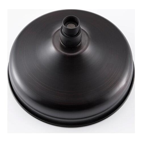 Vidric Wall Mount Bathroom Blackend ORB 8" Rainfall Shower Faucet Set Dual Handle Bath Shower Mixer Taps With Handheld Shower