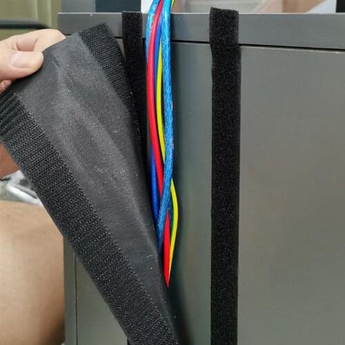 3 Meters Hook And Loop Cable Protect Cover Nylon Sticky Cord Organizer Tube Cuttable Office Desk Wire Management Cable Winder