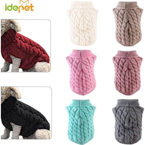 Winter Pet Clothes Pet Dog Sweaters for Small Dogs Warm Sweater Coat Outfit for Cats Clothes Woolly Soft Dog Shirt Jacket 517925