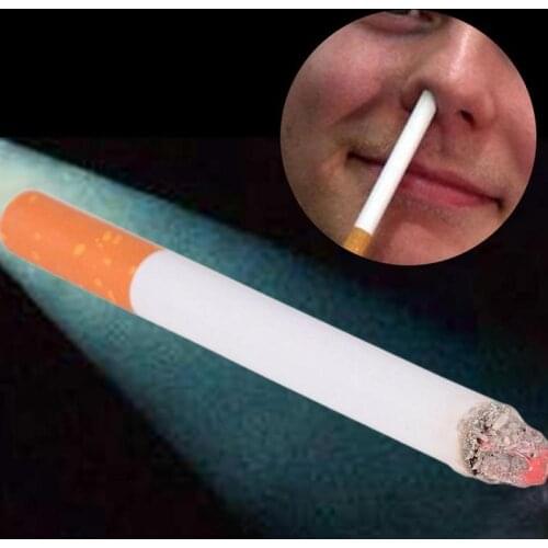 2pcs Fake Cigarette Joke Prank Novelty Trick Props Toys April Fools Day Gift Practical Jokes Funny False Cigarettes Smoke Toy