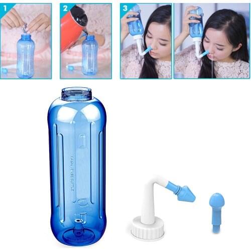 500ML Adults Children Wash Nose System Clean Sinus Nasal Pressure Neti Pot New