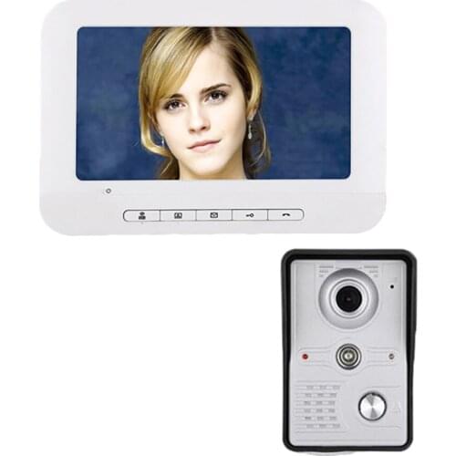 7-inch video intercom. Wired video doorbellHD camera kit supports unlocking. Surveillance. Two-way intercom.Night Vision IR-CUT