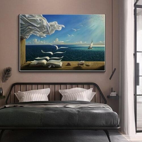 Salvador Dali Abstract Eternal Memory Canvas Paintings and Posters, Cuadros Art Wall Pictures for Home Living Room Decoration
