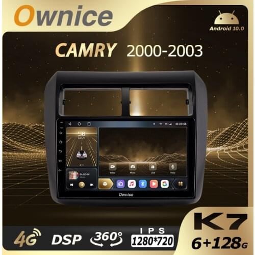 Ownice Android 10.0 K7 Car Auto Radio for TOYOTA WIGO 2012 6G+128G 8 Core 360 Panorama 5G Wifi 4G LTE Atmosphere Lamp 1280*720