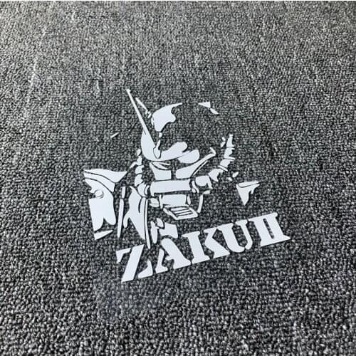 Car Sticker Reflective Trend Cool Electric Motorcycle Computer Case DIY Sticker for Anime Robot Anime Zaku Mobile Suit Mech