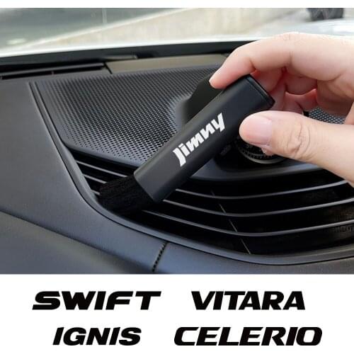 Car Retractable Air Outlet Brush For Suzuki Jimny Swift Grand Vitara Ignis Alto Baleno SX4 Samurai S-Cross Car Accessories