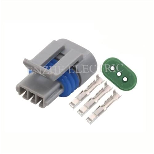 Free shipping 5SET car male Connector Terminal jacket auto Plug socket female 3pin connector Fuse box PA66 DJ7039Y-1.5-21
