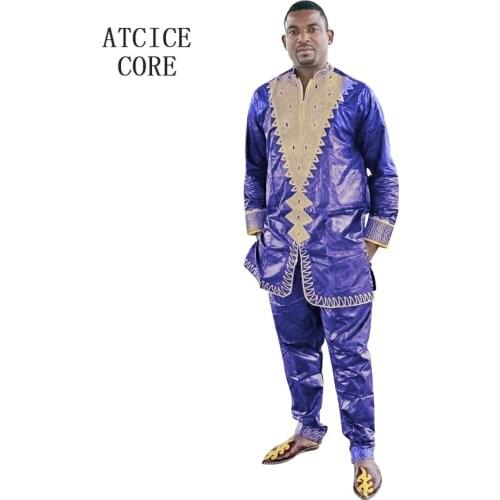 Free shipping african basin riche embroidered 100% cotton dashiki traditional mens african clothing Long sleeve