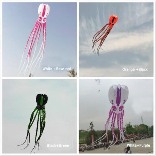 Free shipping octopus kite pendant large soft kite display kites for adults parachute flying outdoor toys koi moscas factory