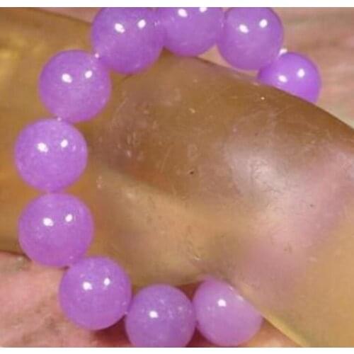 Free shipping new hot CHINESE Lavender JADE Bead Beads Bangle Bracelet 16 mm