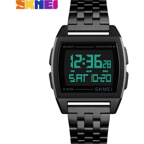 SKMEI Top Luxury Mens Watches Fashion Black Casual Digital Clock Men Waterproof Sport Men Wrist Watch Relogio Masculino