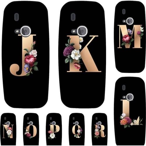 For Nokia 3310 3G TA-1022 For Nokia 3310 4G 2018 Case Funny Custom Letter Couple Cover Fashion Black TPU Soft Phone Coque Capa