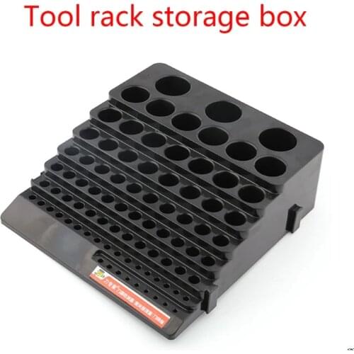 Black Drill Bit Storage Box Milling Cutter Drill Finishing Holder Organizer Case
