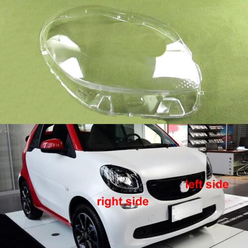 For 2016 2017 2018 2019 Benz Smart Fortwo Forfour Headlight Shell Transparent Lampshade Cover Headlamp Glass