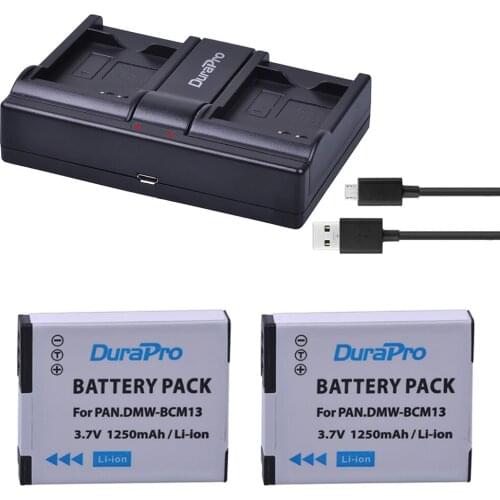 DMW-BCM13 DMW-BCM13E BCM13 Battery +Dual Channel Charger for Panasonic Lumix ZS40 / TZ60, ZS45 TZ57, ZS50 / TZ70, ZS27,TZ37,TZ4